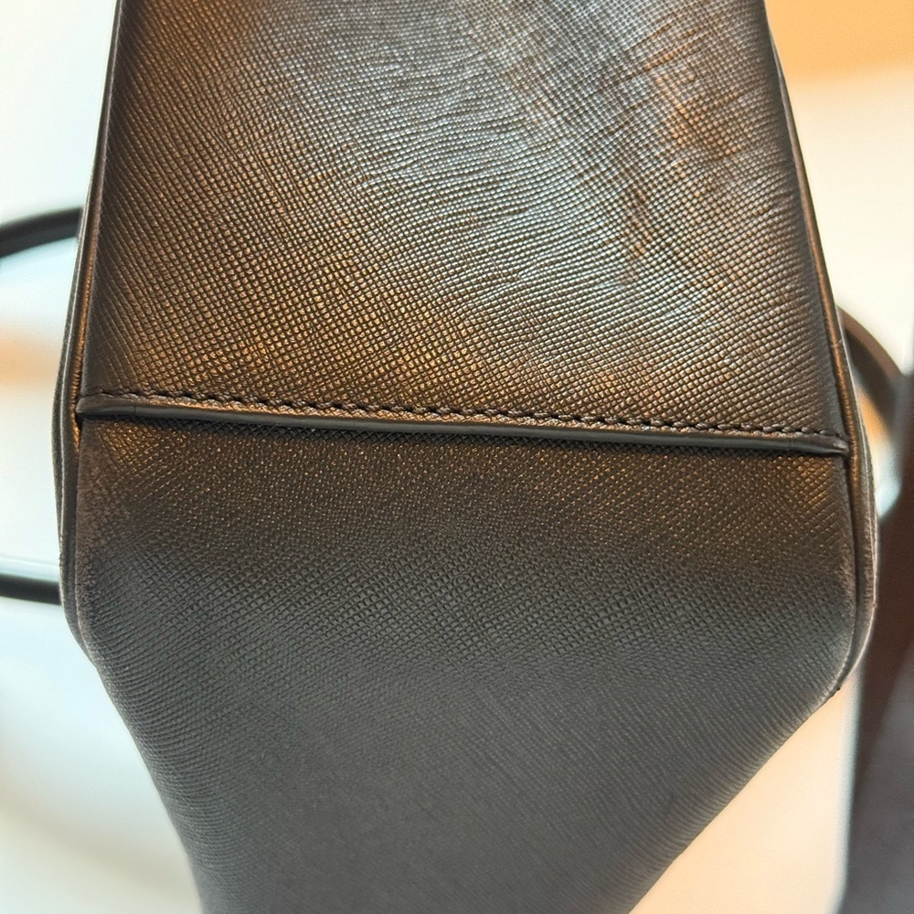 Coach Leather Messenger Large Black Bag CrossbodyTop Handles COA 18x13x4 - Picture 6 of 16